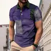 A camisa polo casual de manga curta masculina é confortável e respirável de usar