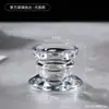 Portavelas de Cristal Estilo Europeo Columna Romana para Mesa de Comedor del Hogar Boda Cena a la Luz de Velas Ambiente Romántico Portavelas Transparente