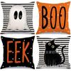 Amazon caliente nuevo funda de almohada de otoño funda de almohada de Halloween material de lino ventas directas de fábrica