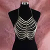 Cadena para el Cuerpo de Perlas de Imitación y Pedrería Mezcla y Combina Brillante Casual para Mujeres Fiesta Banquete Vacaciones Cadena de Sujetador Joyería