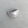 Fiebre Coreana Mismo Estilo Diseño Estilo Ins Anillo Simple de Metal Plateado Anillo Abierto Geométrico de Latón Diamante