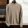 Suéter de Cachemira de Cuello Alto Nuevo para Otoño e Invierno Suéter de Lana Grueso Cálido para Hombre Capa Base Invierno Suéter de Cachemira de Cabra para Hombre