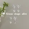 Pendientes Coreanos Dongdaemun Frescos y Dulces de Plata de Ley S925 con Borla de Flor de Perla Estilo Suave y Elegante