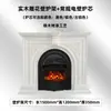 Tonglubao Jaula de Pájaros Estilo Francés Chimenea Eléctrica Calentador de Llama de Aluminio Fundido Sala de Estar en Casa Decorativo Núcleo de Chimenea Atomizado