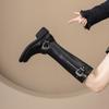 Botas Altas Vintage de Estilo Británico para Mujer, Nueva Moda Otoño e Invierno 2026, Botas Vaqueras de Caña Alta con Hebilla de Cinturón