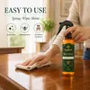 Spray Kineshinex de Cera de Abeja para Cuidado de la Madera para Muebles, Pisos, Paneles de Puertas y Gabinetes para Prevenir el Agrietamiento, Dar Brillo y Renovar