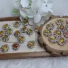 Accesorios de caja de pimienta de flores naturales diseño DIY hecho a mano