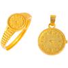 Tienda de oro con reloj anillo de oro arena colgante reloj de oro regalo expresión 520 anillo de pareja para hombres y mujeres