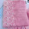 Borde Ancho 21CM Malla Rosa Bordado de Tul Encaje Encaje Vestido de Boda Vestido de Princesa Material de Decoración para Cortinas