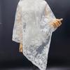 Encaje con cuentas tubo encaje con cuentas tela hecha a mano en stock suministro decoración suave para el hogar accesorios para vestidos de novia malla completa