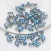 Nuevo Colgante de Perla Suelta de Vidrio Electroplateado de Ciervo 12X16 Accesorios de Material para Cadena de Teléfono Joyería Hecha a Mano con Cuentas