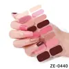 Zhengxiang Transfronterizo Pegatinas para Manicura de 16 Dedos Polvo de Cebolla Pegatinas para Uñas de Color Sólido Venta Caliente de Comercio Exterior Pegatinas Simples para Manicura Pegatinas Completas Personalizadas