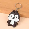 Chaveiro de Borracha Macia em PVC com Contas de Desenho Animado Personalizadas Presente Criativo Silicone Publicitário Promocional Acessórios de Cabelo Borracha