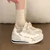 Zapatillas de entrenamiento alemanas para mujer 2026 zapatillas casual versátiles para mujer zapatos blancos de moda zapatos ligeros con cordones de suela blanda zapatos estilo Forrest Gump