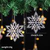 Decoración de Árbol de Navidad Transfronteriza de 2 Piezas Copo de Nieve Acrílico Transparente Alce Ángel Niña Colgante Decoración Ambiente Navideño