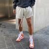 Pantalones Cortos Deportivos Casuales Americanos de Verano para Niños Streetwear Fitness Pantalones de Cuarto Baloncesto Entrenamiento Pantalones Triples Blanco Gris