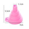 Funil Telescópico Mini Dobrável Suprimentos de Cozinha Funil de Silicone Doméstico Dispenser de Líquido Funil para Pote de Óleo Dobrável