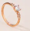 Anillo clásico de cuatro garras para amantes del diamante, femenino, tendencia de moda coreana, fabricantes de joyería para manos, en stock