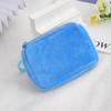 Porta-moedas Quadrado de Cor Sólida Cor de Doce Mochila Pequena Estofada Mochila Escolar Bolsa para Fones de Ouvido Mochila Casual Fofa Bolsas de Moeda