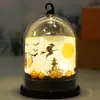 Lanterna de Abóbora de Halloween Transfronteiriça Abajur Pequeno Luz de Vela Digital LED Gancho Tipo Luz Noturna Presente de Halloween Natal