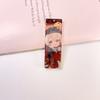 Aretes largos acrílicos aretes DIY ropa cosplay anime con joyería accesorios colgante de doble cara doble capa