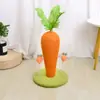 Juguete para Gatos Zanahoria, Estructura para Trepar Gatos Desmontable, Rascador para Gatos, Sisal Resistente a los Arañazos, Tabla Rascadora para Gatos que No Suelta Pelo, Juguete para Mascotas