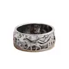 Joyería transfronteriza nueva para hombres y mujeres pareja lobo leal estilo europeo y americano anillo retro moda simple deseo suministro