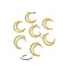 14K cor-preservando banhado a ouro fritilar lua pingente DIY jóias artesanais pulseira colar brincos pérola frisada acessórios