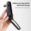 Espelho Retrovisor de Bicicleta Plug de Guidão Dobrável Espelho Refletivo Plug de Guidão de Estrada Ajustável Espelho Retrovisor Equipamento de Ciclismo