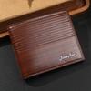 Venta Directa de Fábrica Cartera para Hombre Bolsa Corta con Cremallera Estampada Retro Promoción Transfronteriza de Amazon Billetera Delgada para Monedas