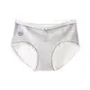 Ropa Interior de Algodón Puro Suave y Linda con Estampado de Conejo, Talle Medio Antibacteriana 10A Entrepierna Extendida Transpirable Sin Costuras para Mujer