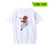 Rurouni Kenshin Série Branca Manga Longa Camiseta Manga Curta Feminina Estilo Coreano Ins Tendência Casual Gola Redonda Verão 2022 Novo Estilo