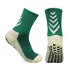 Venta caliente transfronteriza calcetines de fútbol con dispensador de flechas para hombre, calcetines deportivos de media pantorrilla, calcetines para correr, antideslizantes, silicona, transpirables, absorbentes de sudor