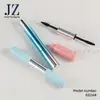 Tubo de Rímel Duplo Ponta Assimétrico Redondo Pedido Jinze Tubo de Delineador Tubo Plástico Vazio Material de Embalagem