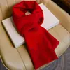 Cachecol Vermelho Chinês com o Caractere '' para o Ano de Nascimento, Adequado para Homens e Mulheres, Presente de Outono e Inverno, Protetor de Pescoço para Pessoas de Meia-Idade e Idosos