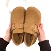 Zapatos Birkenstock de Suela Gruesa para Aumentar la Altura Completamente Cubiertos Zapatos de Mujer 2026 Otoño Nueva Llegada Birkenstock Planos Mocasines para Mujer