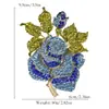 Broche de Aleación de Rosa, Pin de Vestido Floral de Moda y Exagerado, Joyería Transfronteriza de Amazon, Broche de Rosa Tridimensional