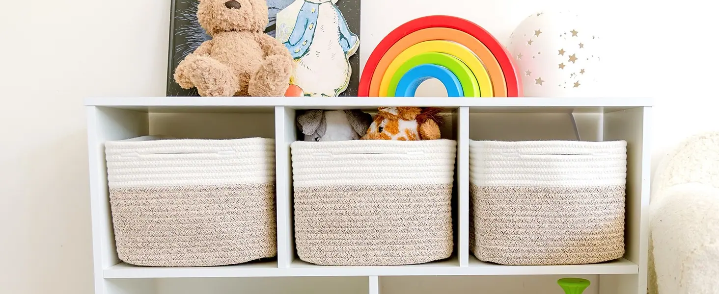 basket 9x9 storage cubes 9 inch storage bins baskets for organizing small woven basket cube shelf