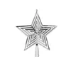 Estrela do Topo da Árvore Estrela de Natal Pentagrama Decoração Plástico Cinco Estrelas Decoração de Natal Suprimentos Suprimento Transfronteiriço