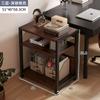 Rack de armazenamento de mesa de computador Piso Multi-Camada Carrinho de Ferro Forjado Rack de Armazenamento Móvel Armário de Armazenamento de Documentos de Escritório