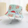Comercio exterior sombrero de pescador para niños verano nuevo sombrero para el sol estampado de dibujos animados pequeño sombrero de dinosaurio sombrero de sol para bebé YT01