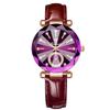 Reloj de cuarzo explosiones al por mayor corazón del mar en vivo nicho para mujer con incrustaciones de diamantes banda de acero sólido reloj impermeable para mujer