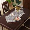 Caminho de mesa de renda estilo europeu bordado vazado guardanapo porta-copos capa decorativa toalha armário de TV toalha de mesa Advanced Sense caminho de mesa atacado