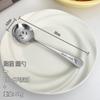 304 aço inoxidável crianças utensílios de mesa desenho animado bonito alto valor bonito divertido colher colher bebê alimentação colher redonda colher de sopa