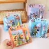 Cuaderno de Capibara de Dibujos Animados con Set de Bolígrafos, Bloc de Notas Portátil para Estudiantes, Cubierta de Plástico Blando tipo Película, Combinación de Bolígrafo de Cuatro Colores