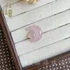 Colgante de cerradura de bebé de ágata rosa, cerradura de paz de calcedonia translúcida, nuevo colgante de jade estilo chino, regalo, suministro al por mayor para transmisión en vivo