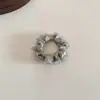 Malla Fresca Suave Simple Volante Anillo de Intestino Delgado Alta Elasticidad Duradero No Lastima el Cabello Lazo Elástico para el Cabello Cuerda Elástica para el Cabello Accesorios para el Cabello
