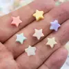 Punto Acrílico Colorido Estrella de Cinco Puntas Cuentas Sueltas DIY Joyería Hecha a Mano Pendientes Pulsera de Cuentas Accesorios Materiales