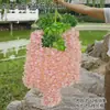Flores Falsas de Glicina Flores Violetas de Techo Enredaderas de Flores Decoración de Boda Interior Enredaderas Tiras de Flores de Plástico Plantas Enredaderas