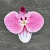 Tiara de phalaenopsis artificial corsage grampo de cabelo flor DIY 11,5 CM decoração de casamento mão com flor atacado